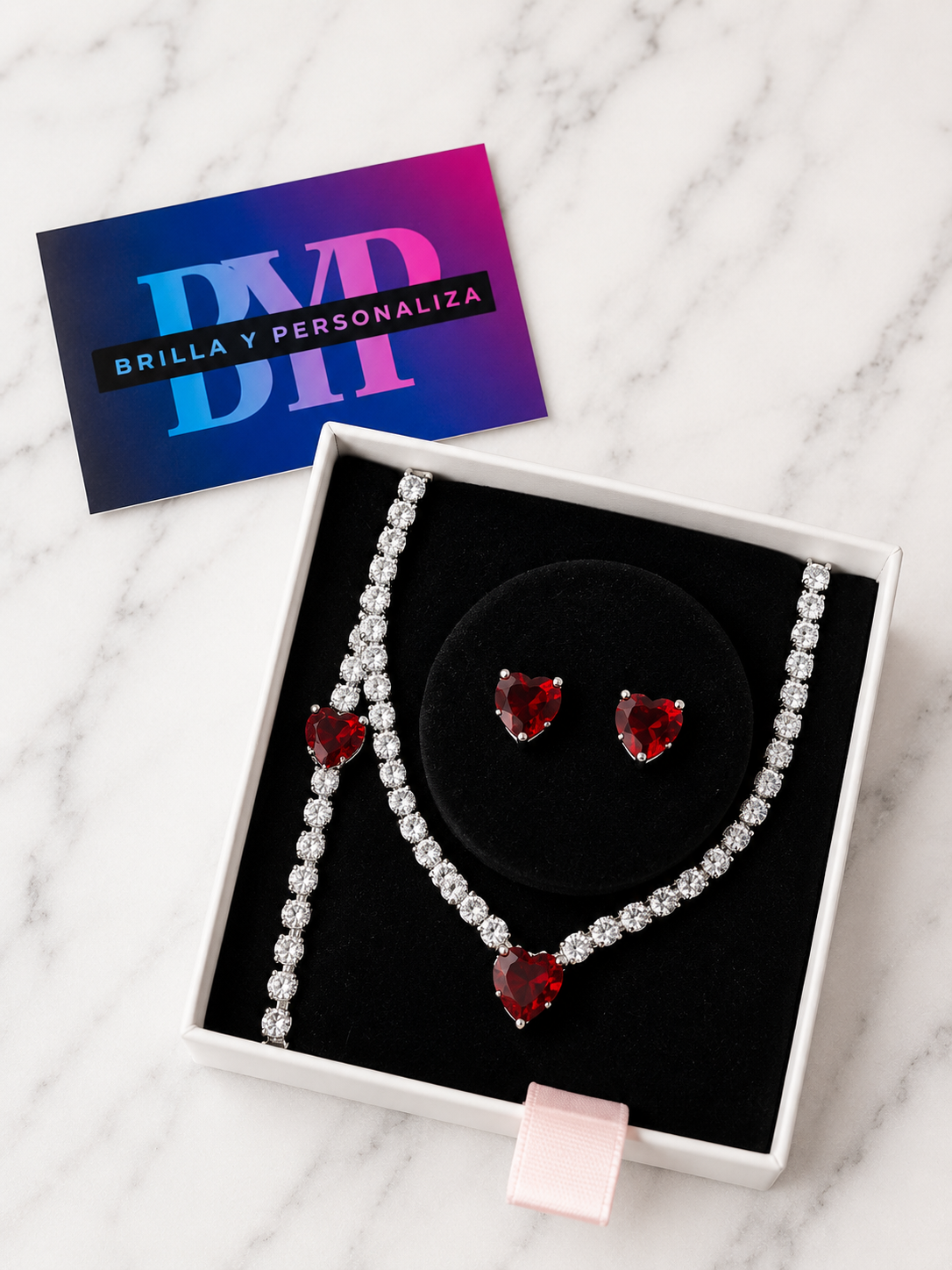 SET CORAZON RUBI